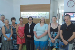 The clinic visit of travel agents from New Zealand